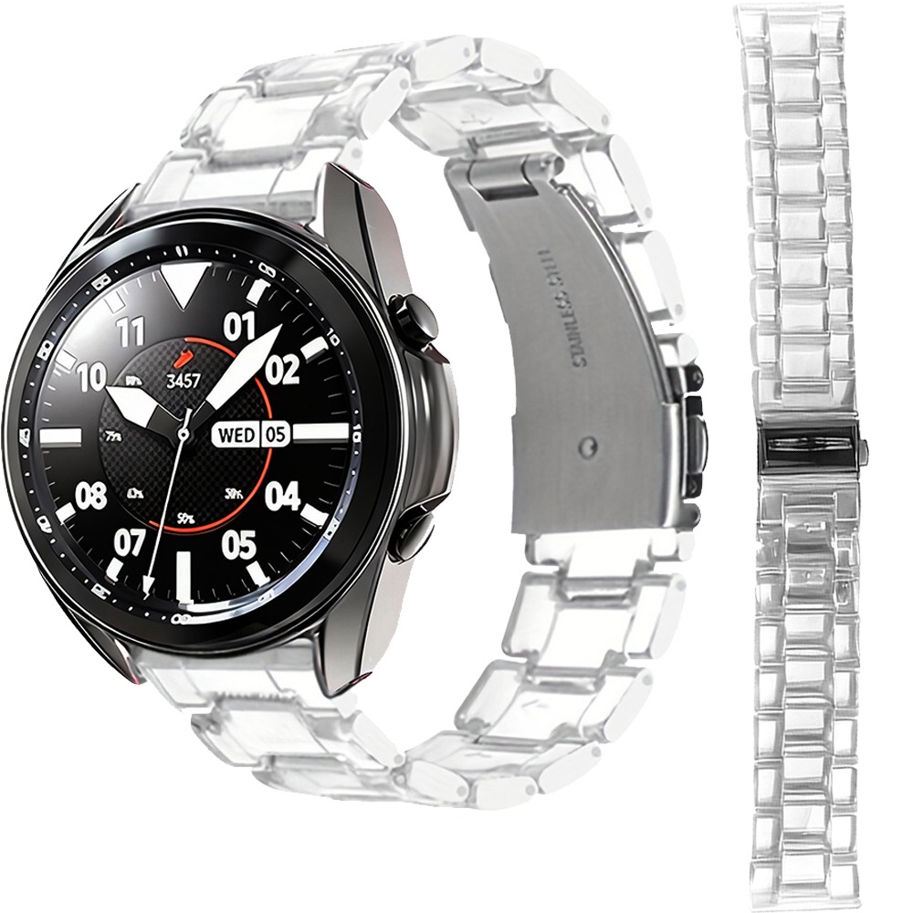 Titan Smartwatch Accessories - Clear Resin Three-Link Band with Link