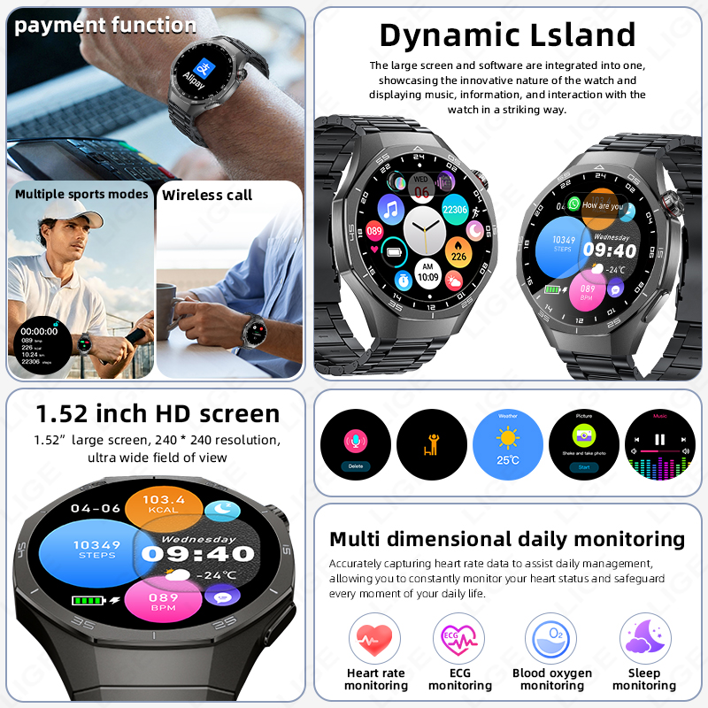 2026 New Bluetooth Call Men Sm - Smartwatch Custom recension och pris